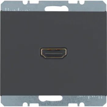 Elektrická zásuvka Zásuvka HDMI Berker K.1/K.5 Barva: Antracit, Povrch: Mat