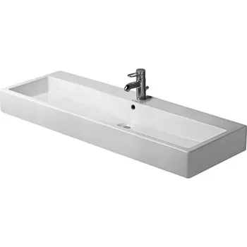 Umyvadlo Duravit Vero umyvadlo 120x47 cm, přepad, otvor pro baterii, WonderGliss, bílá