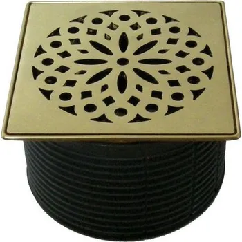 Sifon HL Nástavec d 146mm/ nerezový rám 145x145 systém Klick-Klack/mřížka 138x138mm Hamam