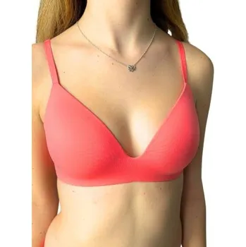 Podprsenka Dámská podprsenka Calvin Klein QF8013 WIRE FREE růžová 80C