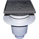 HL Velkokapacitní podlahová vpust DN160, svislý odtok s izolační přírubou, ZU - standard