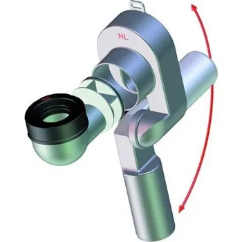 Pisoár HL Pisoárová zápachová uzávěrka odsávací DN40 s kloubem na odtoku, pro pisoáry s vnitřním svislým odtokem