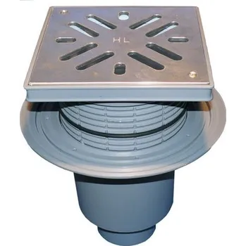 HL Velkokapacitní podlahová vpust DN110, svislý odtok s izolační přírubou, ZU - standard