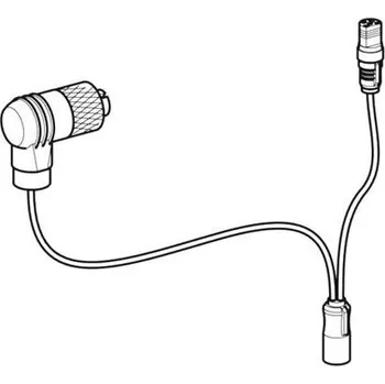 WC sada Geberit Y-připojovací kabel pro interní snímač průtoku, pro hygienický proplach ve splachovací nádržce pod omítku, zástrčka černá