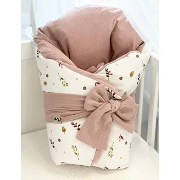 Zavinovačka Bavlněná péřová zavinovačka - podzimní lístky s mušelínem