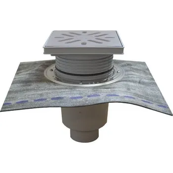 HL Velkokapacitní podlahová vpust DN110, svislý odtok s živičným pásem