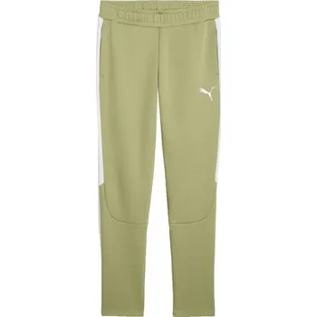 Pánské tepláky Puma TEAMEVOSTRIPE PANTS XXL Khaki, Bílá