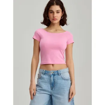 Dámské tričko Zkrácené tričko - XL - House - růžový - 095FW-30X