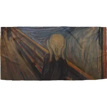 Ručník Sablio Ručník s potiskem Výkřik - Edvard Munch - 30x50 cm