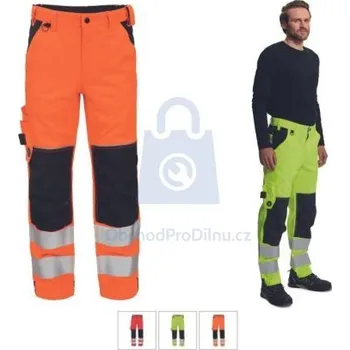 montérky Kalhoty pracovní do pasu KNOXFIELD HVPS FL, CERVA žlutá, 54, balení 1 ks