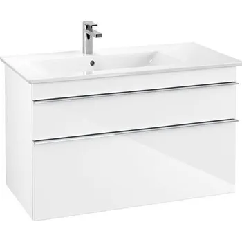 Koupelnový nábytek Villeroy & Boch Venticello skříňka pod umyvadlo 95,3x59x50,2 cm, 2x zásuvka, Glossy White