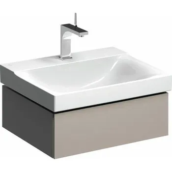 Koupelnový nábytek Geberit Xeno² skříňka pod umyvadlo, se zásuvkou 58x46,2x22 cm, lak matný, greige