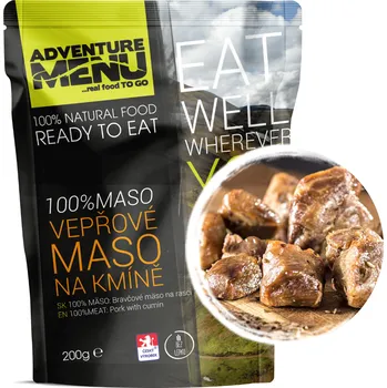Hotové jídlo Adventure Menu 100% Vepřové maso na kmíně