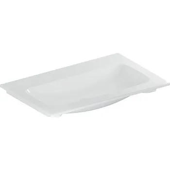 Umyvadlo Geberit iCon nábytkové umyvadlo 75x48 cm, bez otvoru pro baterii, bez přepadu, KeraTect, bílá