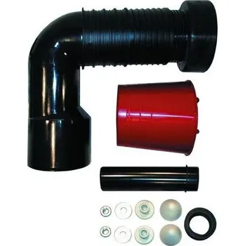 Sifon HL Napojovací koleno pro záchodovou mísu, DN90/110 PE, možnost zkrácení přítokové trubky