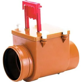 Kanalizační potrubí HL Automatická zpětná armatura proti vzduté vodě DN125 s klapkou z nerezové oceli