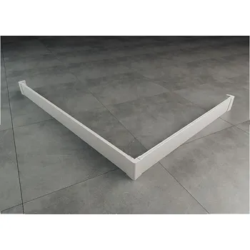 Sprchový panel RONAL Ila hliníkový přední panel pro obdélníkovou vaničku - L panel