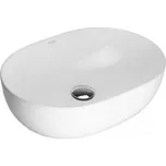 Oltens Hamnes Thin umyvadlo 49,5x35,5 cm na desku, oválné, s povrchovou úpravou SmartClean, bílé