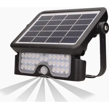 Solární reflektor ORNO AD-SL-6108BLR4, 500lm, IP65, 4000K, 2x1500mAh, černá OADSL6108BLR4