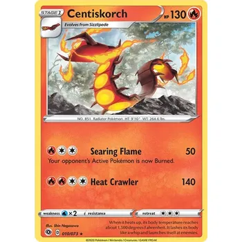 Karetní hra Centiskorch 010/073 - Champion´s Path Typ karty: Holo