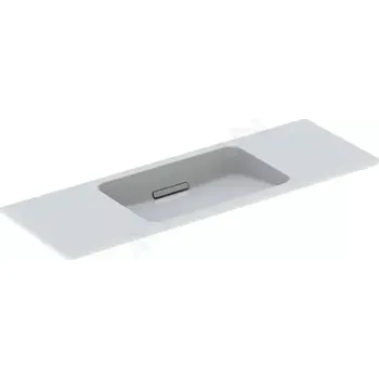 Umyvadlo Geberit ONE Umyvadlo 120x40x13 cm, bez přepadu, bez otvoru pro baterii, vodorovný odtok, KeraTect, bílá, 500.392.01.1