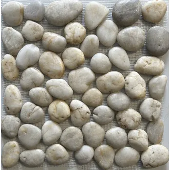 Obklad KINGSTAR Kamenná mozaika šedá - oblázek velký PT02