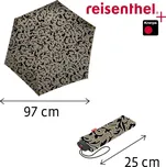 Lehký dámský skládací plochý deštník Reisenthel Umbrella Pocket Mini Baroque marble RT7061
