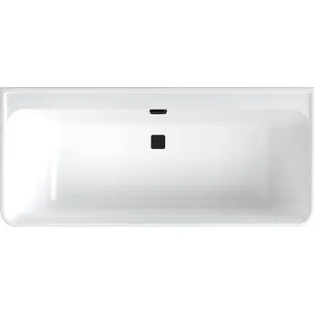 Villeroy & Boch Collaro obdélníková vana ke stěně 180x80 cm, bílá alpin/Black Matt