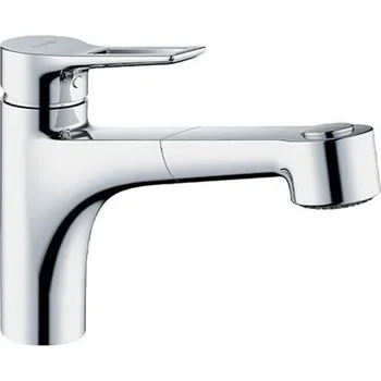 Vodovodní baterie Kludi Mix dřezová jednopáková baterie DN 15, výsuvná sprška, chrom