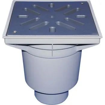 HL Velkokapacitní dvorní vtok DN160, svislý odtok, ZU - suchá klapka, plast