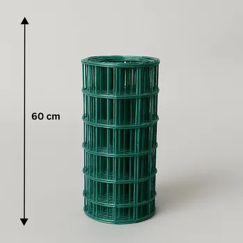 Pletivo Svařované pletivo poplastované Metuje - zelené - výška 60 cm, oko 100*50 mm, role 25 m - Vysoká Kvalita Za Skvělou Cenu