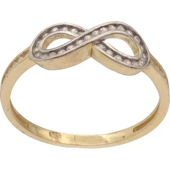 Prsten Zlatý prsten se zirkony RRCS687, vel. 61, 1.6 g (585/1000)