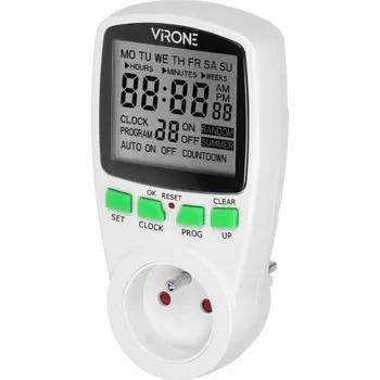 Elektrická zásuvka Digitální časovací zásuvka s LCD, 230V