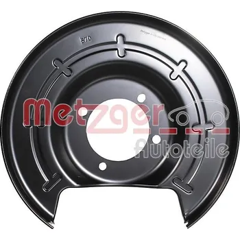 Brzdový kotouč Ochranný plech proti rozstřikování, brzdový kotouč METZGER 6115582