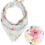 Bavlněný šátek Sandra SA-283 Havajské květy 55 x 55 cm