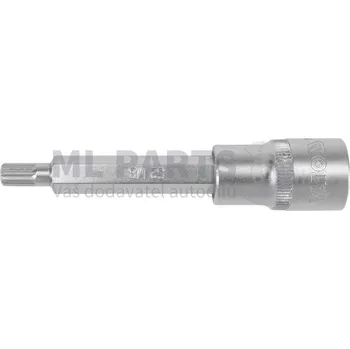 Gola hlavice Nástavec SPLINE 1/2" M8 L100 mm YATO YT-04352
