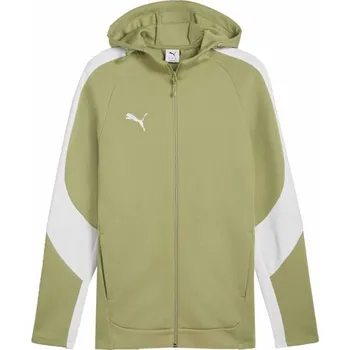 Pánská větrovka Pánská bunda Puma TEAMEVOSTRIPE HOODED JACKET XXL Zelená, Bílá