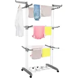 Vertikální sušák na prádlo SPRINGOS MIXER bílo-šedý