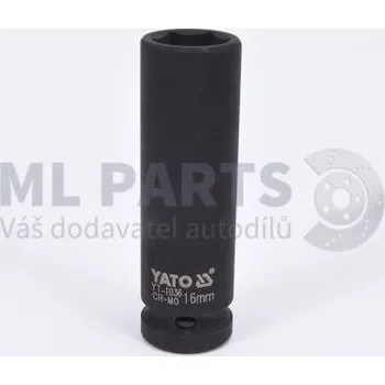 Gola hlavice Nástavec rázový dlouhý 1/2'' 16 mm YATO YT-1036