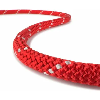 Horolezectví Statické lano TEUFELBERGER KM PRO 11 mm - červená/bílá 60 m