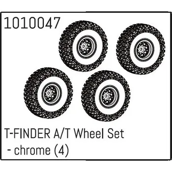 RC náhradní díl AB240068 (1010047) - T-FINDER A/T Wheel Set - chrome (4) Absima - RC_319252
