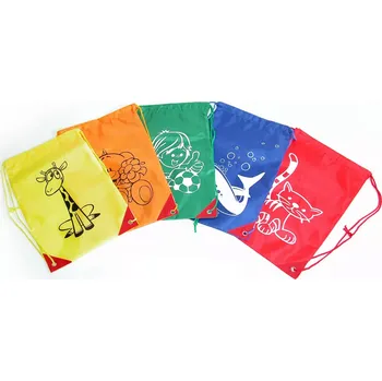 Školní sáček Wiky Pytlík na přezuvky 26 x 39 cm mix barev