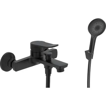 Vodovodní baterie Kielle Nefia Vanová baterie se setem, matná černá 10327SN14