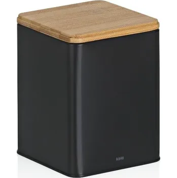 Dóza na potraviny Dóza na potraviny Kela KL-17888 skladovací Kiril kovová černá 11,5x11,5x14,5cm 1,4l