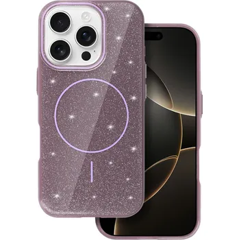 Pouzdro na mobilní telefon Zadní kryt Magsafe Slim Shiny pro iPhone 16 Pro Max purple