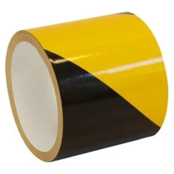 Samolepící páska - reflexní žluto/černá 5cm P