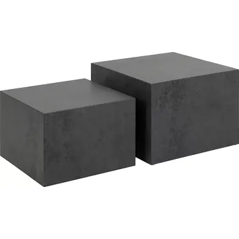 Konferenční stolek Sada 2 ks konferenčních stolků Dice Ocean černá