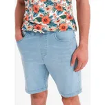 Ombre Clothing Pánské světle modré džínové šortky V1 SRDS-0192