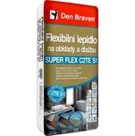 Flexibilní lepidlo na obklady a dlažbu Den Braven SUPER FLEX C2TE S1 pytel 25 kg, šedá