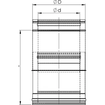 Komín Almeva Nastavitelný díl kouřovodu 270 - 320 mm DW 25 / 150